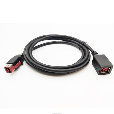 USB 2.0 커넥터 24V 전원 USB 확장 케이블 남성에서 여성