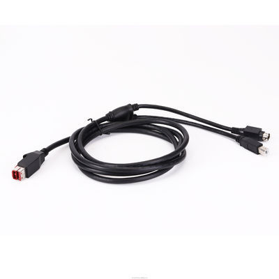 5A 나일론 24V 전원 USB 케이블 USB-B 남성 및 프린터에 대한 호시든 플러그
