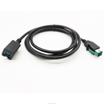 사용자 지정 로고 24V 전원 USB 케이블 12V 남성에서 여성 확장 케이블