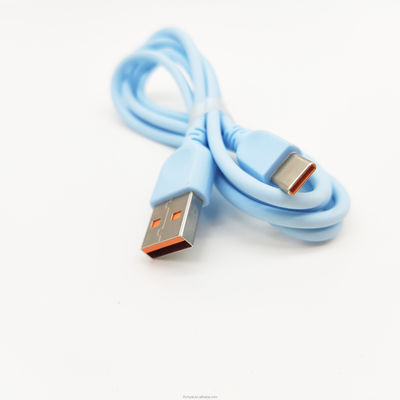 사용자 정의 색상 로고 빠른 충전 USB C 케이블 케이블 남성 USB A에서 C형 케이블