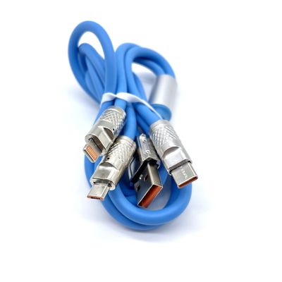 USB 3 인 1 충전 데이터 케이블 3A 5A 빠른 충전