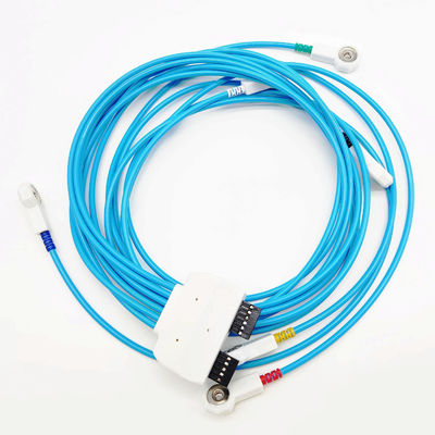 ECG 의료 케이블 4.0mm ECG 스냅 2.54 커넥터 의료 와이어